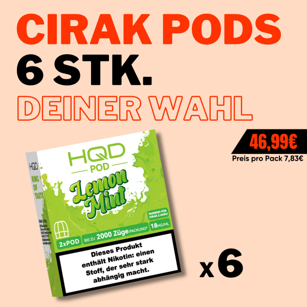 CIRAK 2 - Mix & Match - 6 Pods Deiner Wahl!