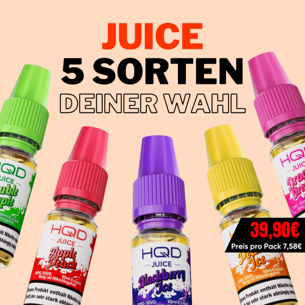 JUICE - Mix & Match - 5 Sorten deiner Wahl!