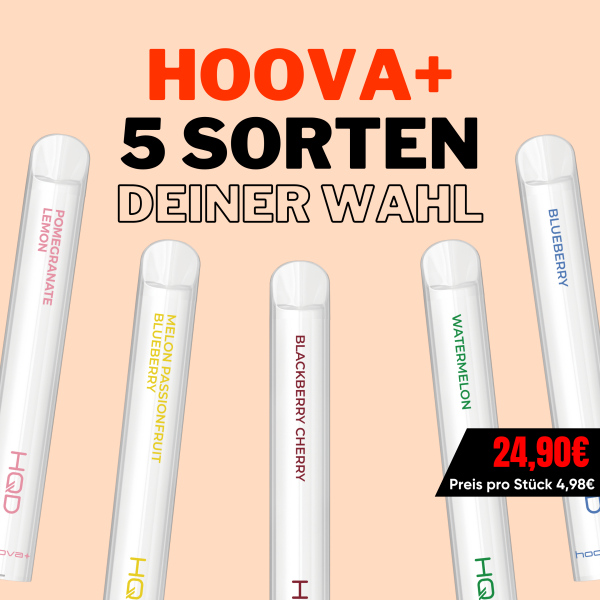 HOOVA+ - Mix & Match - 5 Sorten deiner Wahl!